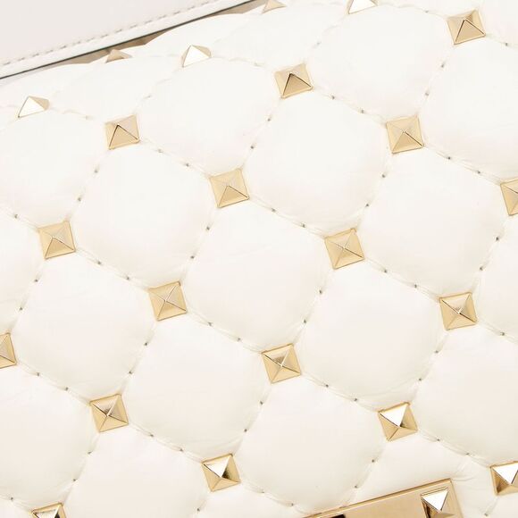 Valentino Calfskin Rockstud Spike Up Top Handle - Picture 12 of 12